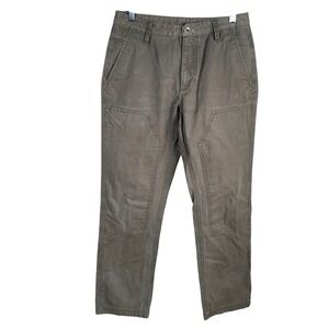 Mountain Hardwear Double Knee Outdoor Work Utility Pants Mens 31x30 Brown Canvas